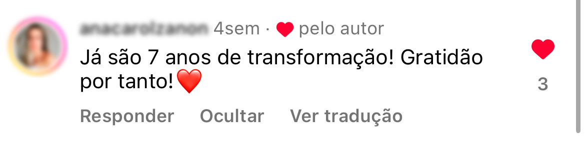 Depoimento 6 de aluna da Plataforma Abdômen na Prática